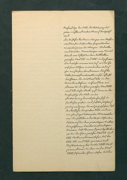 handschriftliche Dienstordnung für Museumsaufseher