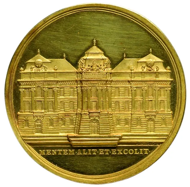 Habsburg: Kaiser Franz I. und die Fassade der Hofbibliothek in Wien