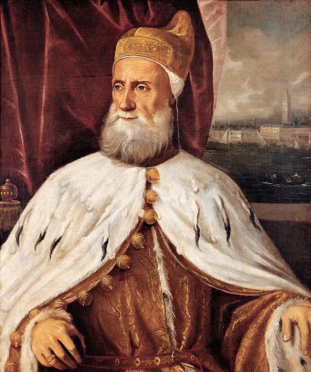 Francesco Donato (um 1468-1553), Doge von Venedig, Halbfigur
