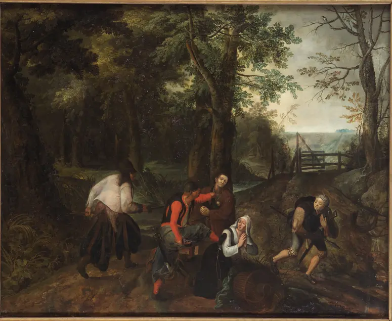 Landschaft mit Räubern