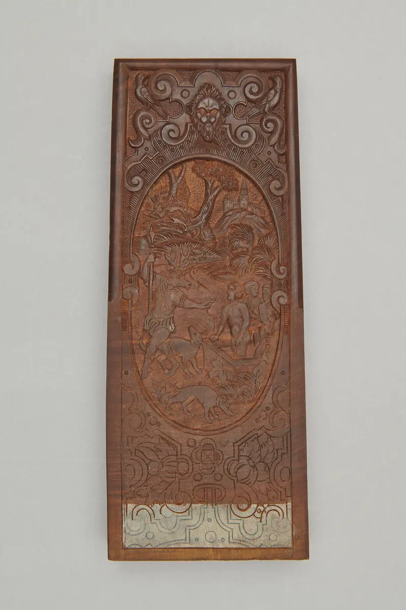 Modell zur Holzschnitztechnik