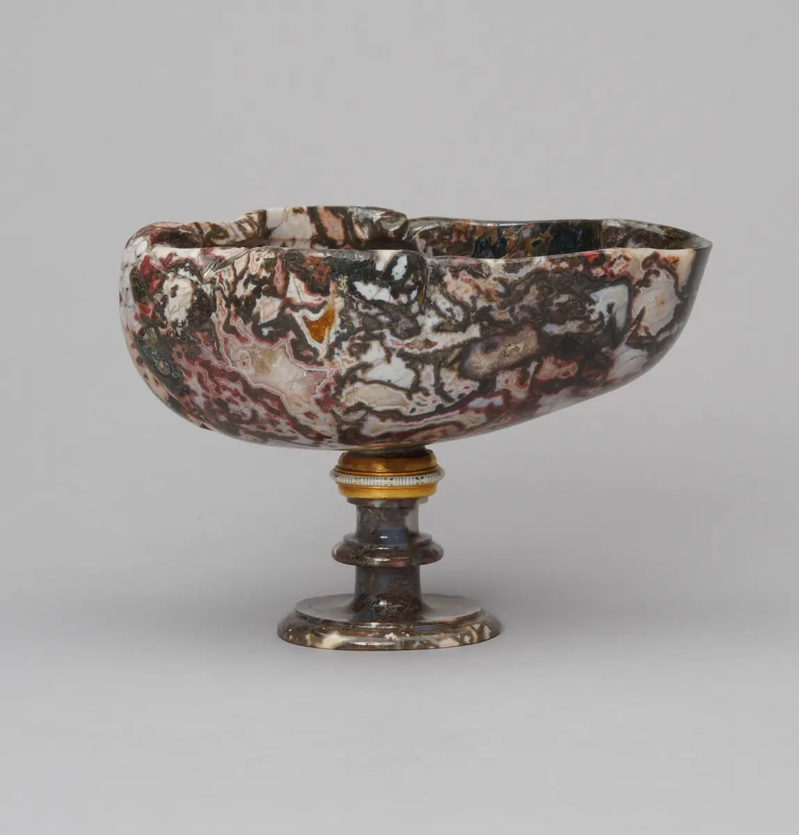 Shell-shaped Cup on a High Foot