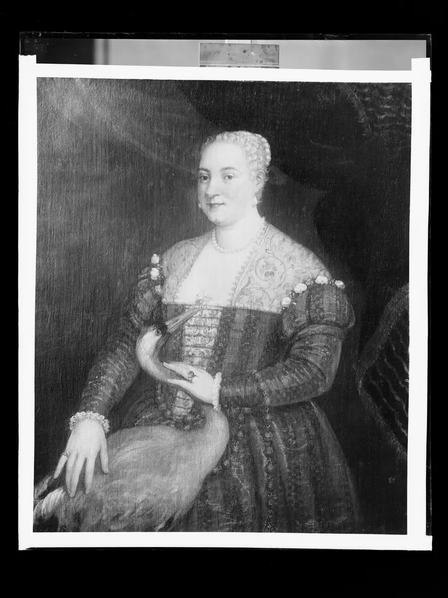 Bildnis einer Dame mit einem Kranich