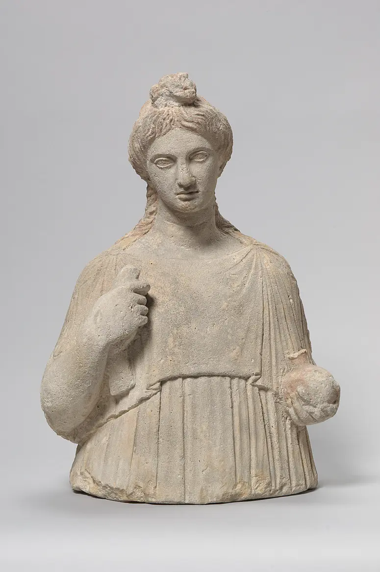 Halbfigur eines Mädchens