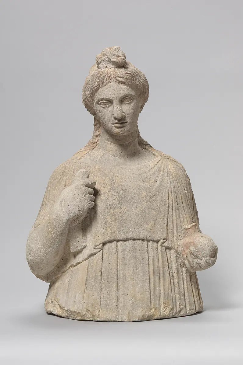 Halbfigur eines Mädchens