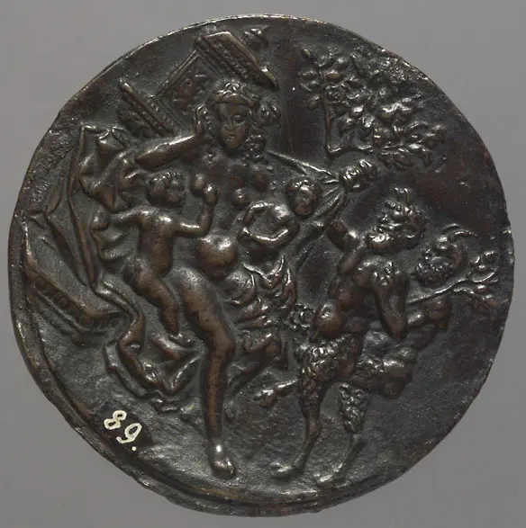 Schlafende Nymphe von Satyrn überrascht 