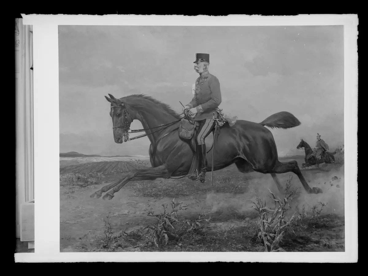 Franz Joseph zu Pferd