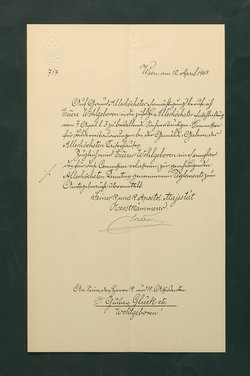 Reglement zur Bilderrestaurierung der Gemäldegalerie (Entwurf)