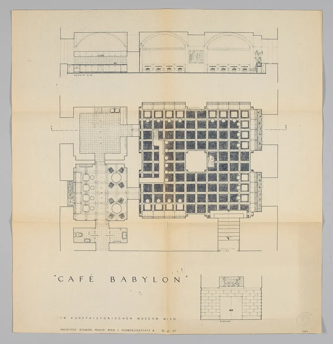 Kunsthistorisches Museum. Café Babylon