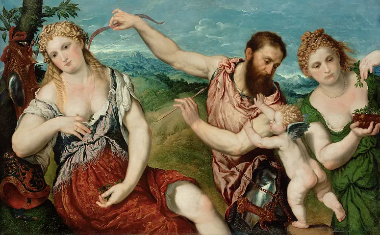 Allegorie (Mars, Venus, Flora und Cupido)