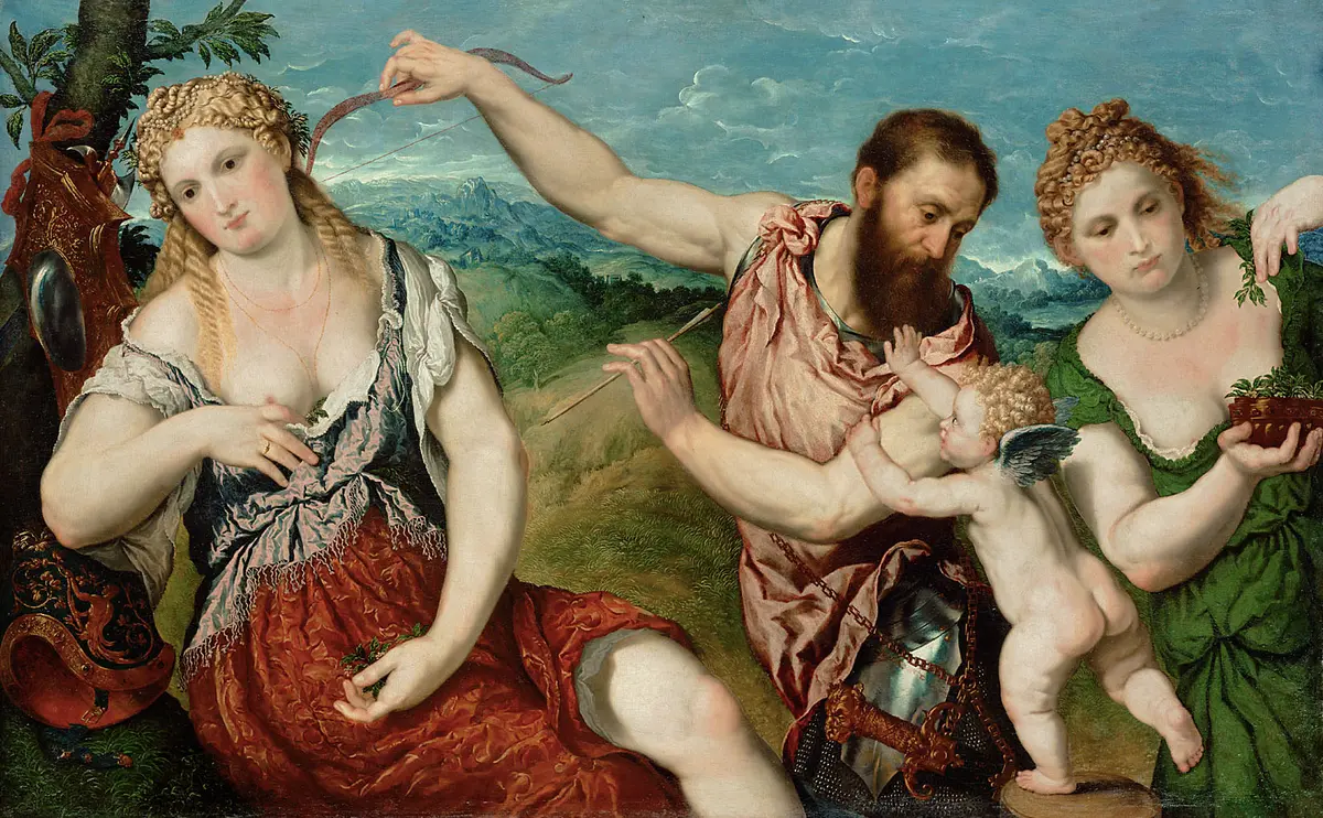 Allegorie (Mars, Venus, Flora und Cupido)