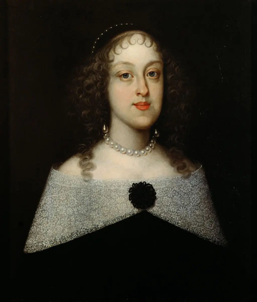 Erzherzogin Isabella Klara (1629-1685) in schwarzem Kleid, Brustbild