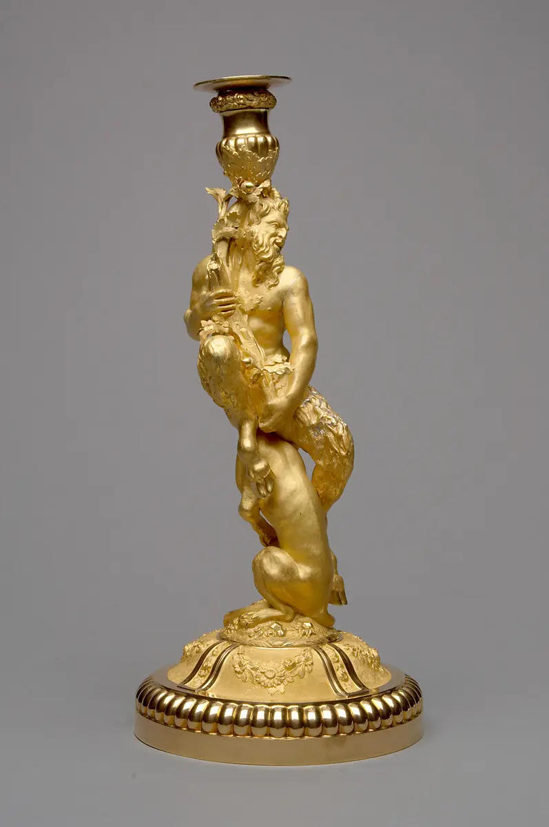 Kandelaber mit Satyr