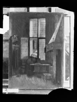 Frau am Fenster