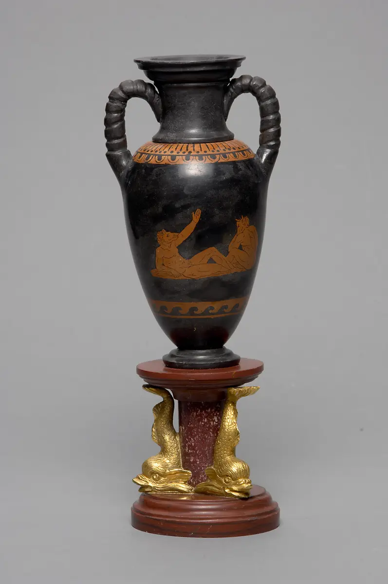 Vase der Ruinen von Paestum
