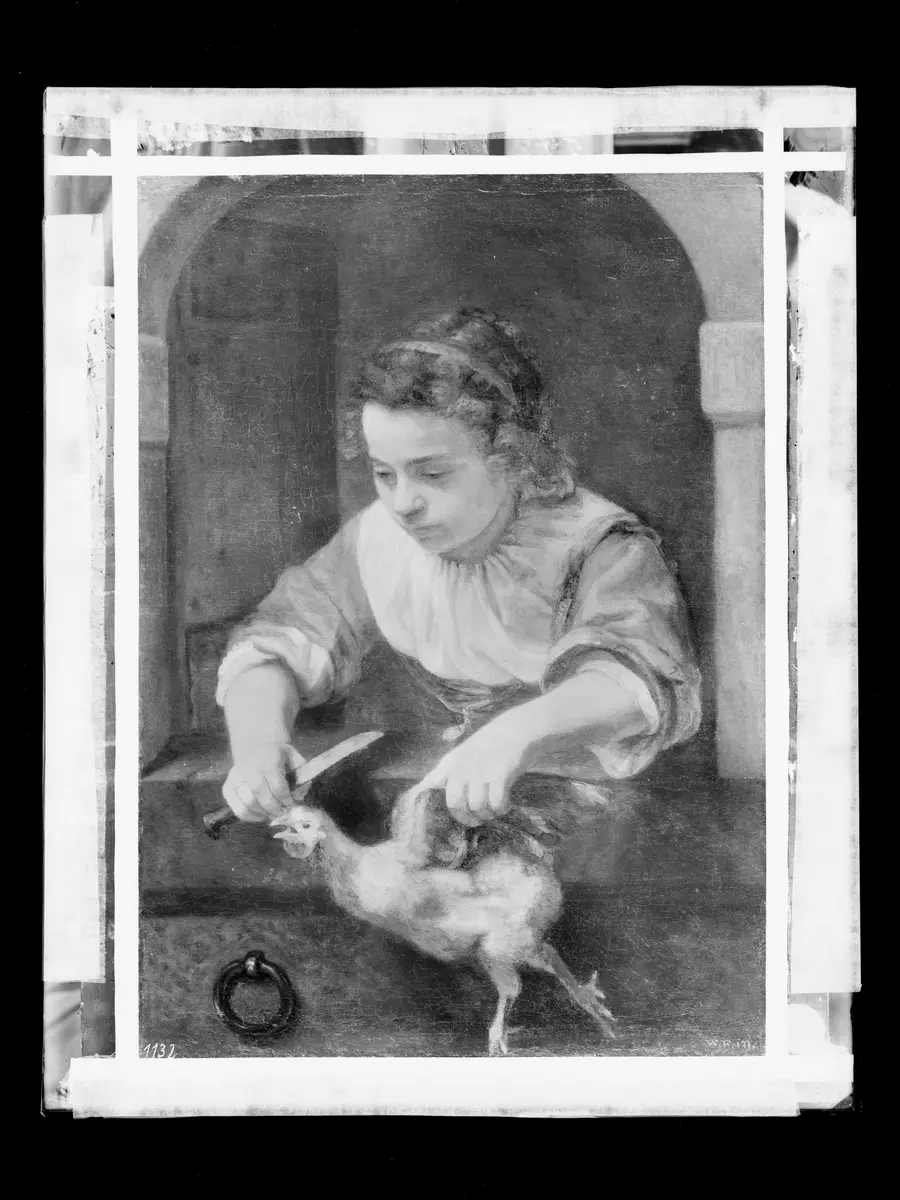 Das Mädchen mit dem geschlachteten Huhn