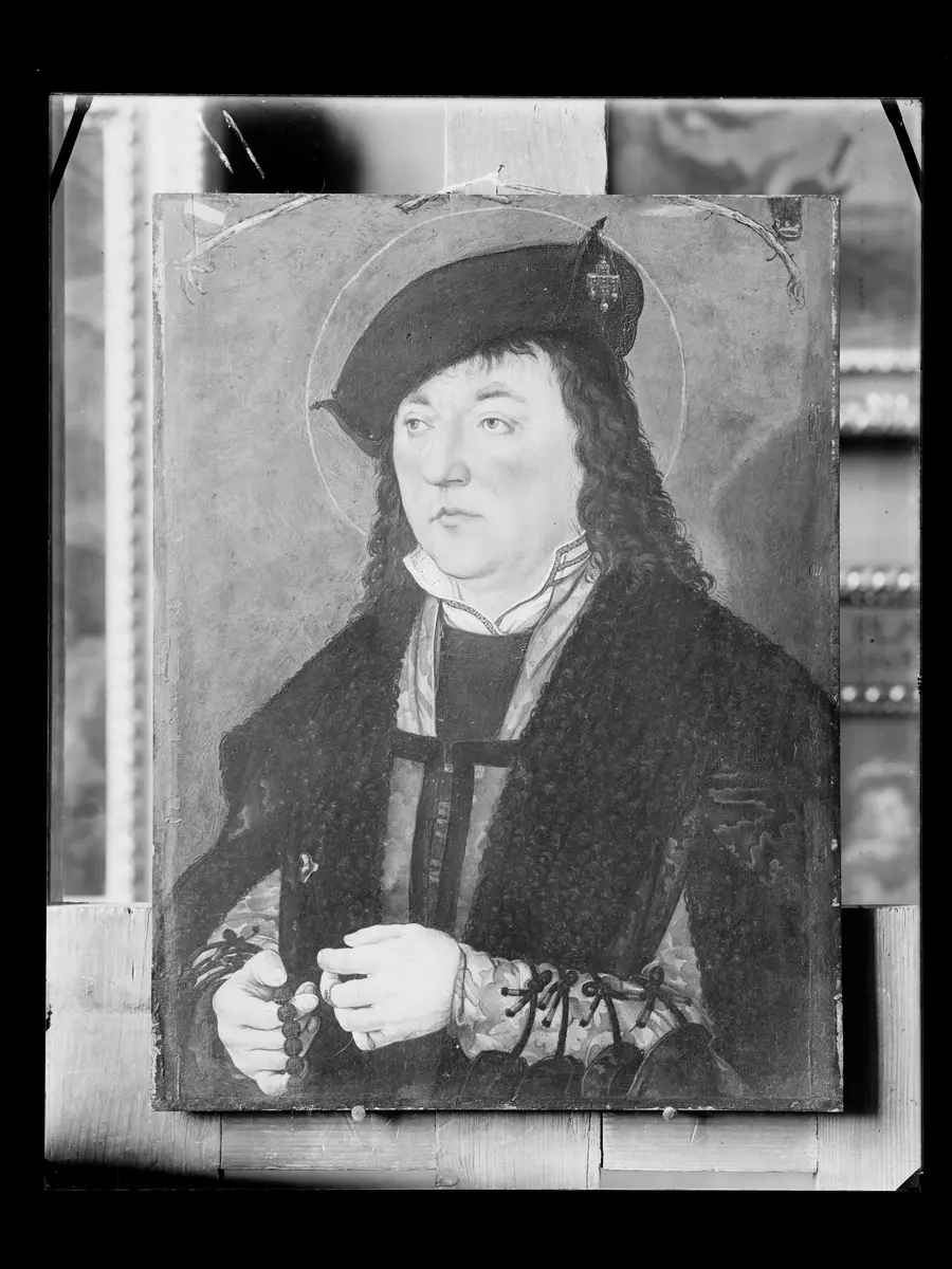 Bildnis eines Mannes mit Rosenkranz