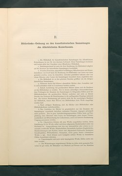 Bestimmungen für den Dienstbetrieb in den kunsthistorischen Sammlungen des Allerhöchsten Kaiserhauses