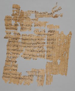 Fragmentierter hieratischer Papyrus