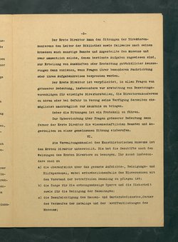 Dienstvorschrift für das Kunsthistorische Museum in Wien