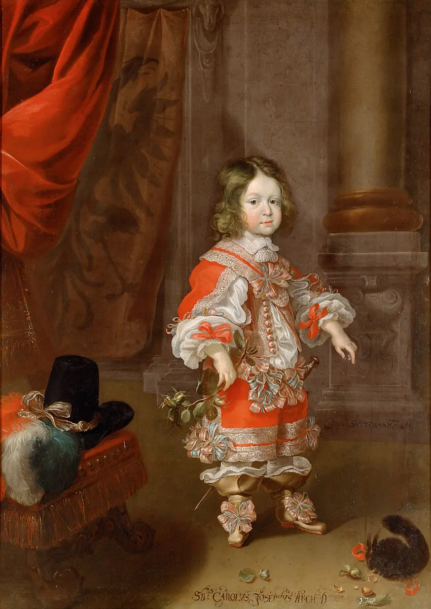 Erzherzog Karl Joseph (1649-1664) mit Eichhörnchen, im Alter von vier bis fünf Jahren