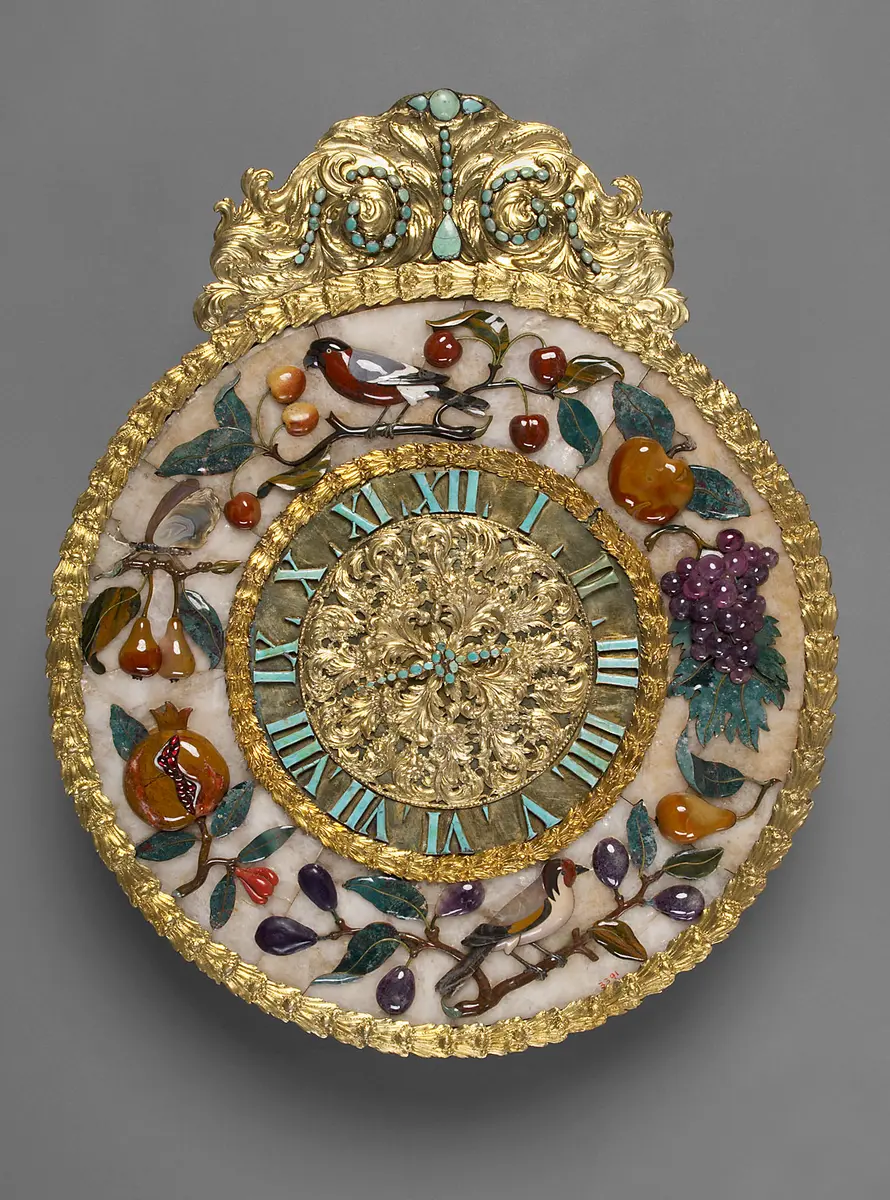 Wanduhr, sog. Telleruhr