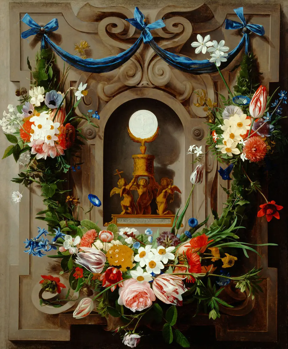 Eucharistie im Blumenkranz