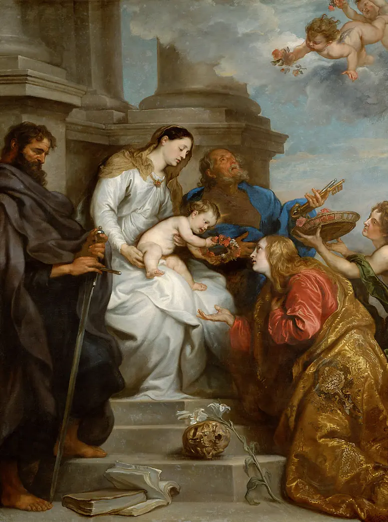 Maria mit Kind und den hll. Rosalia, Petrus und Paulus