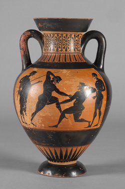 Pseudo-Panathenäische Preisamphora mit Athena
