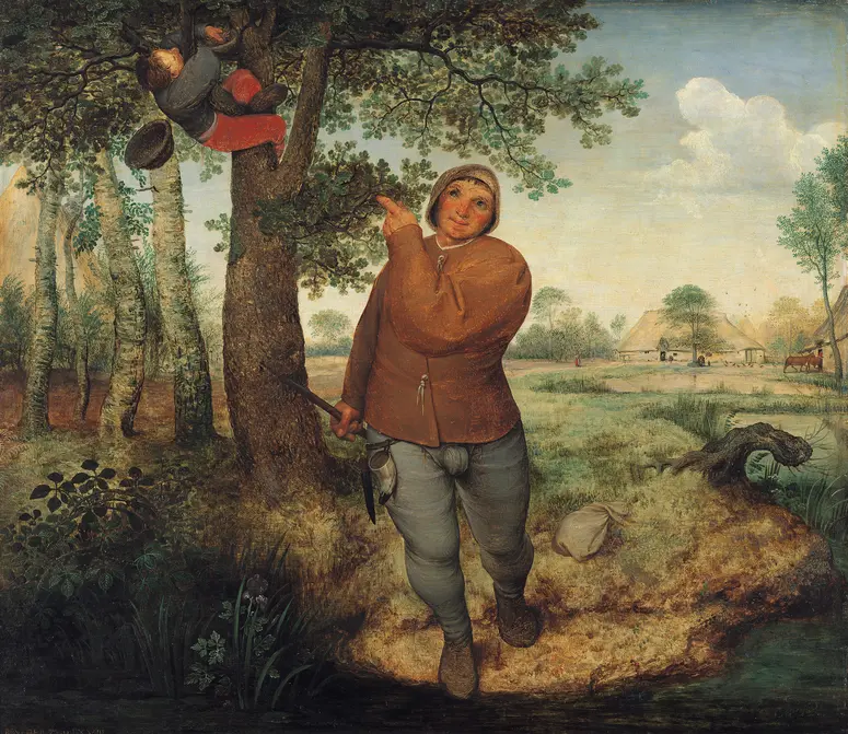 Bauer und Vogeldieb
