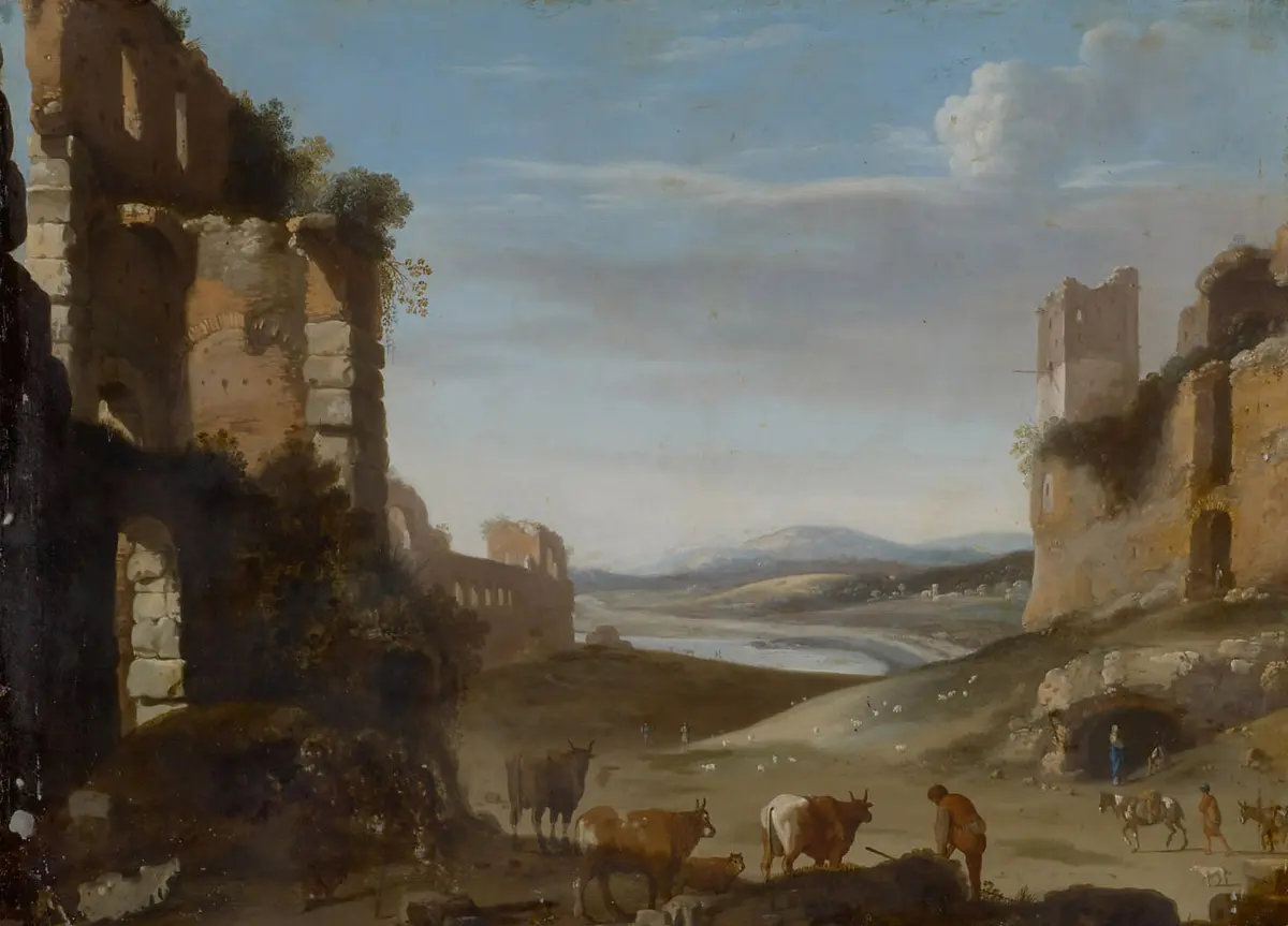 Römische Ruinenlandschaft