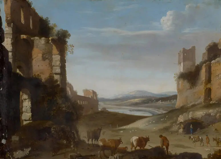 Römische Ruinenlandschaft