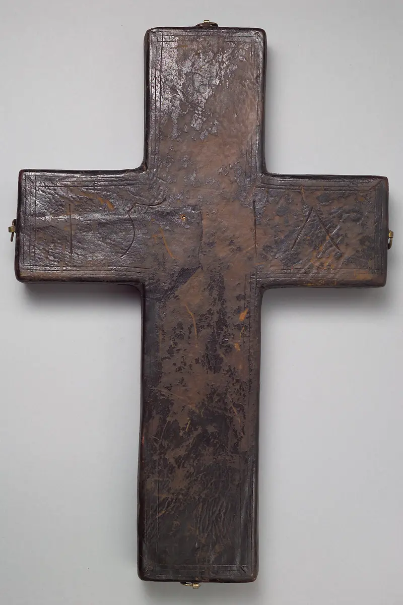 Das Futteral für das Reliquiar mit der Kreuzpartikel