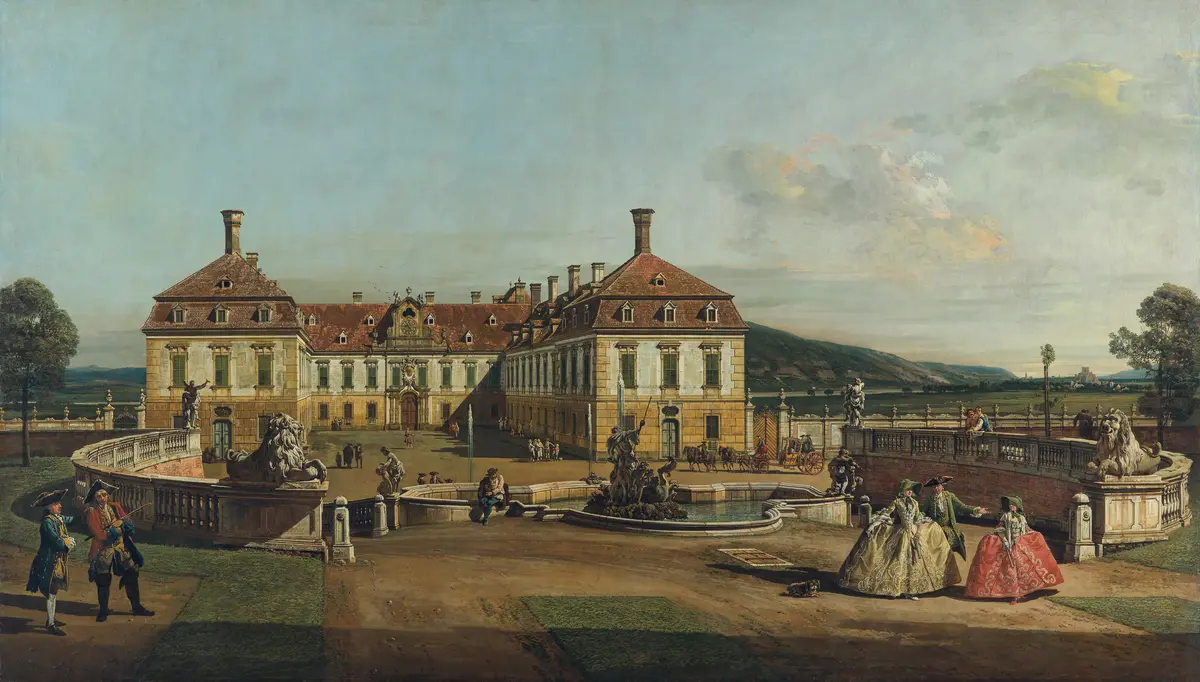 Das kaiserliche Lustschloss Schloss Hof, Ehrenhofseite