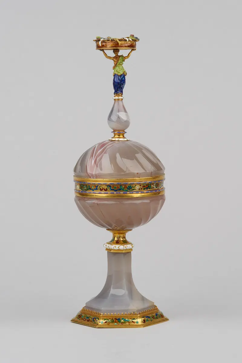 Doppelpokal mit Pomona