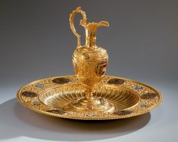 Taufkanne und Taufschüssel der Taufgarnitur