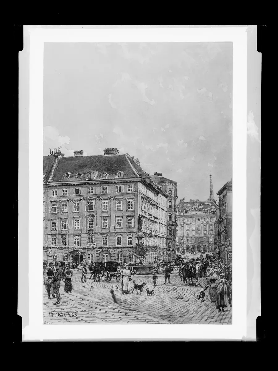 Die Freyung mit Blick auf das alte Kriegsministerium