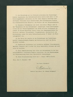 Dienstanweisungen für Postenaufseher, Portiere, die Telephonzentrale, Oberaufseher, Nachtportiere und Nachtaufseher, für den Wochendienst der Beamten und der Verwaltungskanzlei