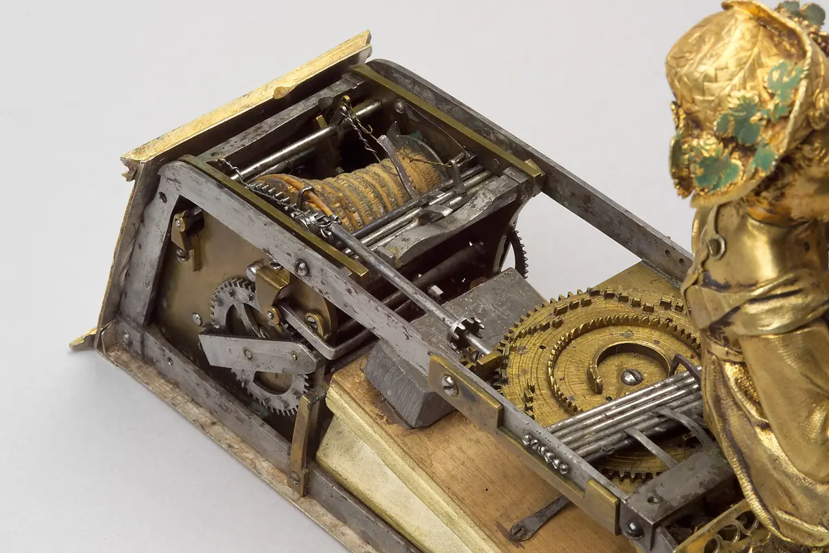 Automat mit Triumph des Bacchus