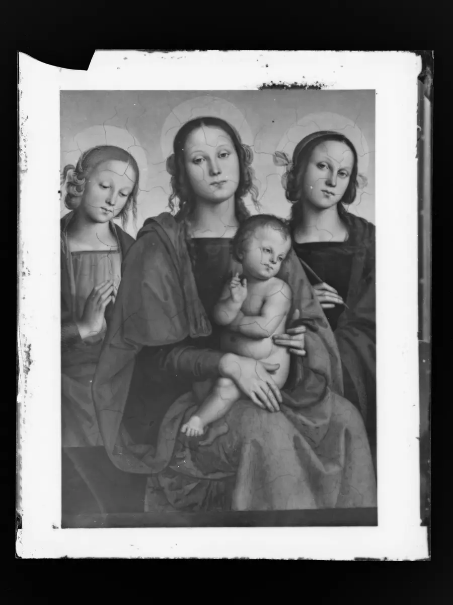 Maria mit Kind und den hll. Rosa (?) und Katharina (?)