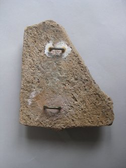 Fragment einer Kelterungsszene: Silen mit Korb