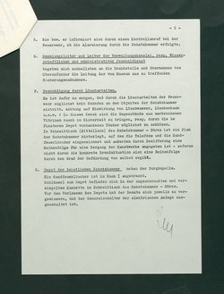 Feuerlöschordnung für das Kunsthistorische Museum, Teil III: Schatzkammer