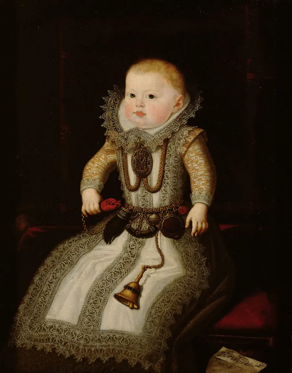 Infantin Maria Anna (1606-1646), Kaiserin, im Alter von 4 bis 5 Monaten, Bildnis in ganzer Figur