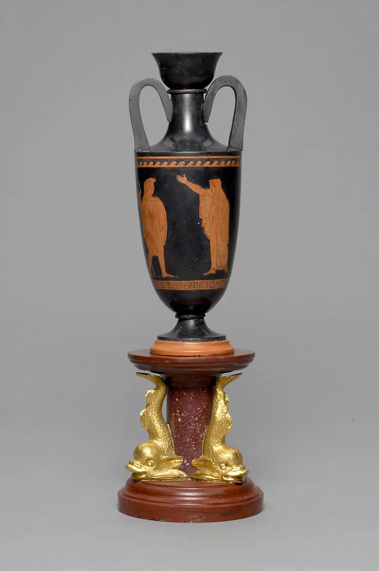 Vase der Ruinen von Paestum
