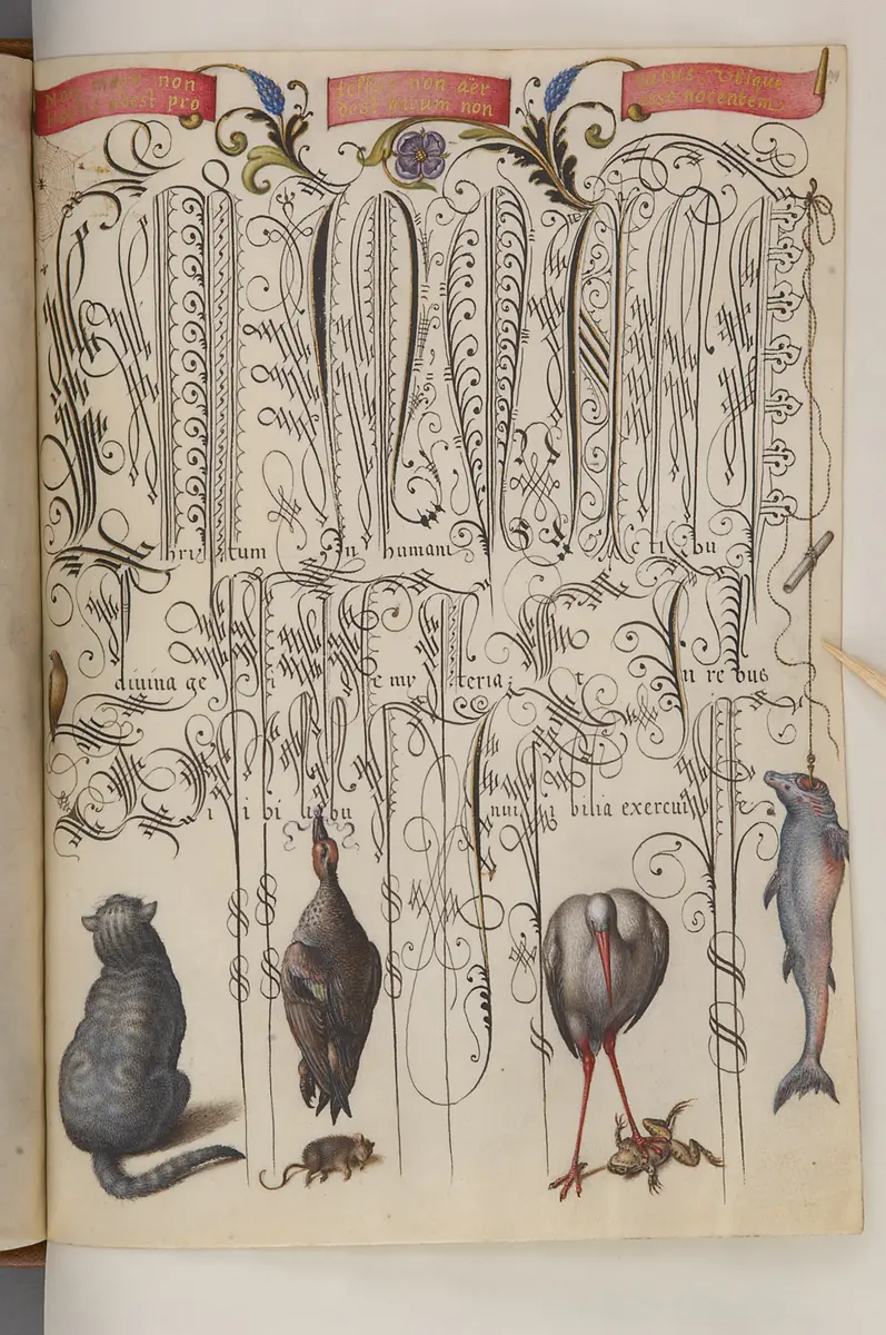 Schriftmusterbuch; 127 Blatt Pergament