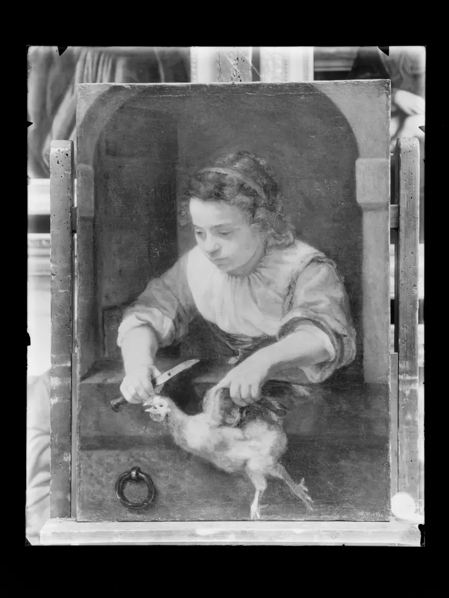 Das Mädchen mit dem geschlachteten Huhn