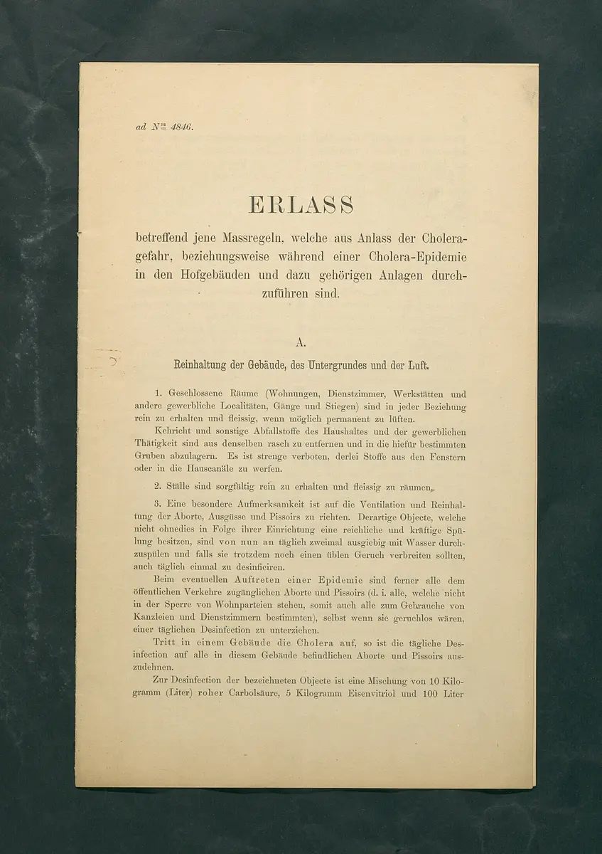Maßregeln betreffend Cholera