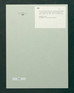 Entwurf einer Besuchsordnung für das Kunsthistorische Museum, Winter 1919/20