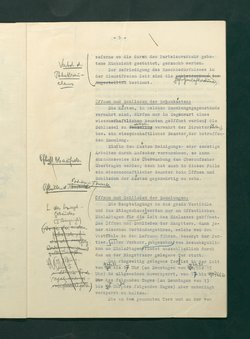 Dienstbestimmungen für das Aufsichtspersonal in den Sammlungen mit Anmerkungen und Korrekturen