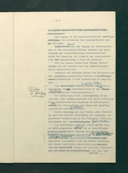 Dienstbestimmungen für das Aufsichtspersonal in den Sammlungen mit Anmerkungen und Korrekturen